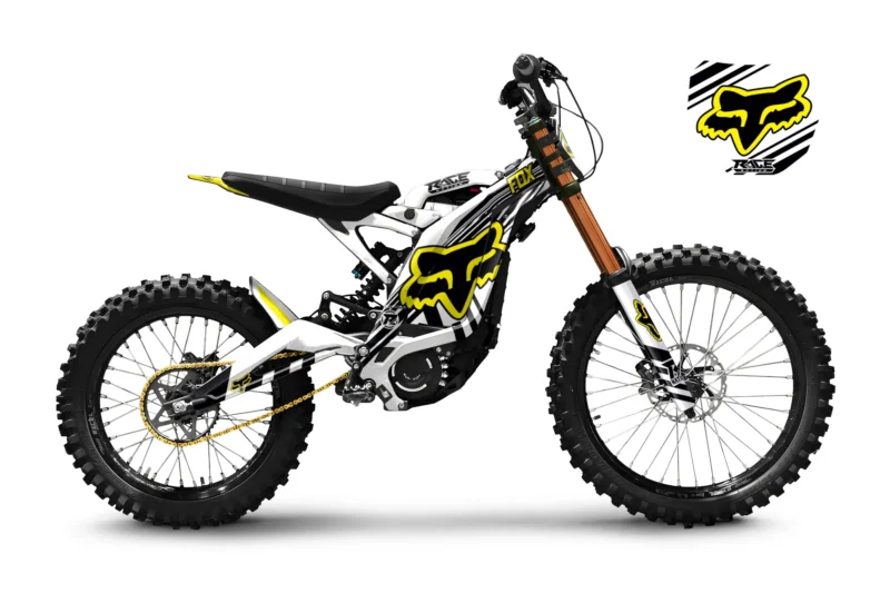 Surron Lightbee X FOX V2 White Graphics Kit