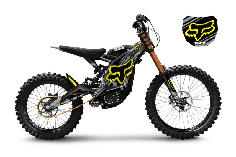 Surron Lightbee X FOX V2 Black Graphics Kit